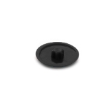 Zierkappen, T-Drive, T-20, Ø12mm, RAL9005, schwarz, 500 St.