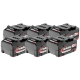 Set 6x Li-Power Akkupack 18 V - 4.0 Ah (625151000)