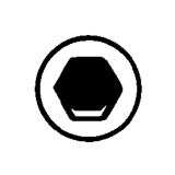 Punta hexagonal Anch.LL. 2/ 89 mm (624450000)