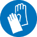 Safety pictogram Wear protective gloves (ISO 7010)