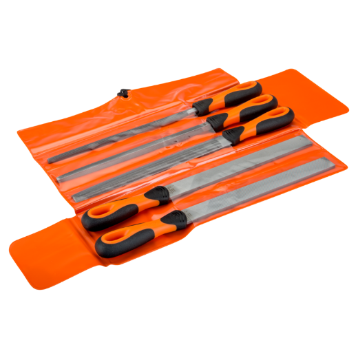 ERGO™ Feilensatz, 4 x Bastardhieb/1 x Halbschlicht 250 mm 5-teilig