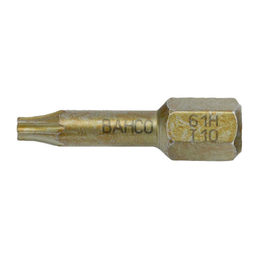 Punta de torsión extradura 1/4" para tornillos TORX® T25 de 25 mm (10 piezas/caja de plástico)